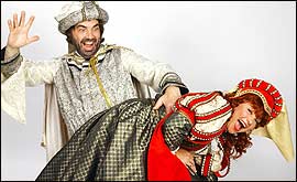 Picture: Peter Howell and Sarah Pryde in Kiss Me Kate.